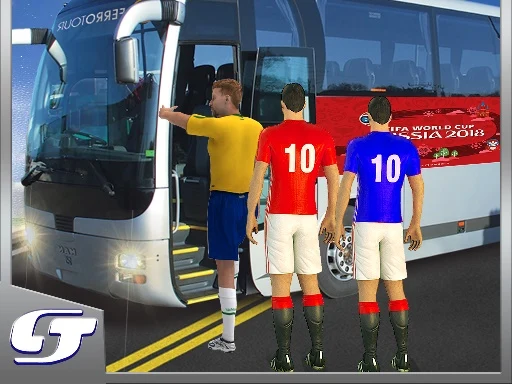 Bus Transport Footbal Players game artwork